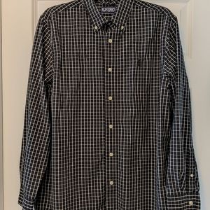 CHAPS Black & White Plaid Shirt